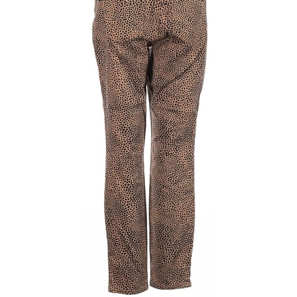 William Rast Jeans Brown Blk Animal Print Straight Leg Sz 27 #153 - Picture 4 of 4